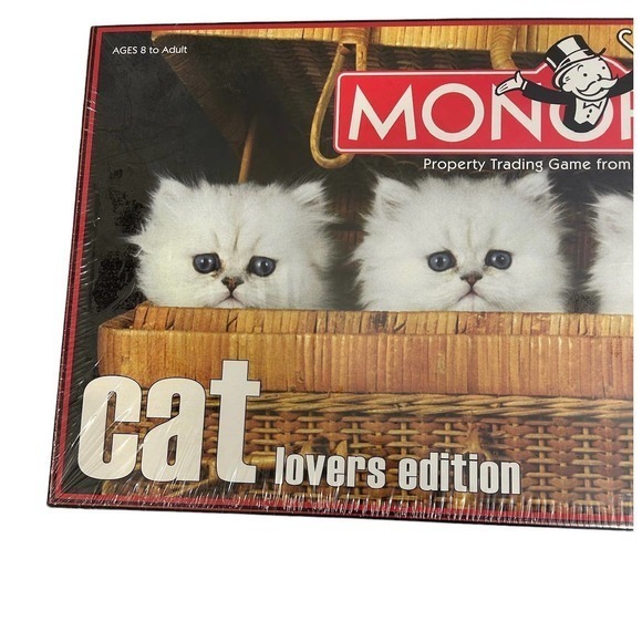 Monopoly Cat Lovers Edition 2007 Hasbro Parker Brothers‎ Board Game • New Sealed - Picture 4 of 6